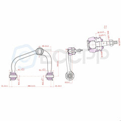 4pcs For 2004-2006 07 2008 Ford F-150 Front Upper Control Arms Lower Ball Joints 6B93BC-57
