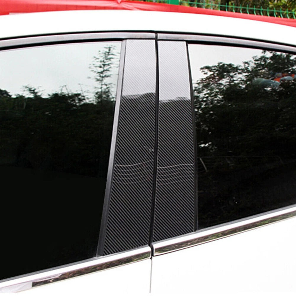 6X Black Pillar Post For 2011-2021 Dodge Charger Trim Door Cover Car Accessories 6B93BC-57