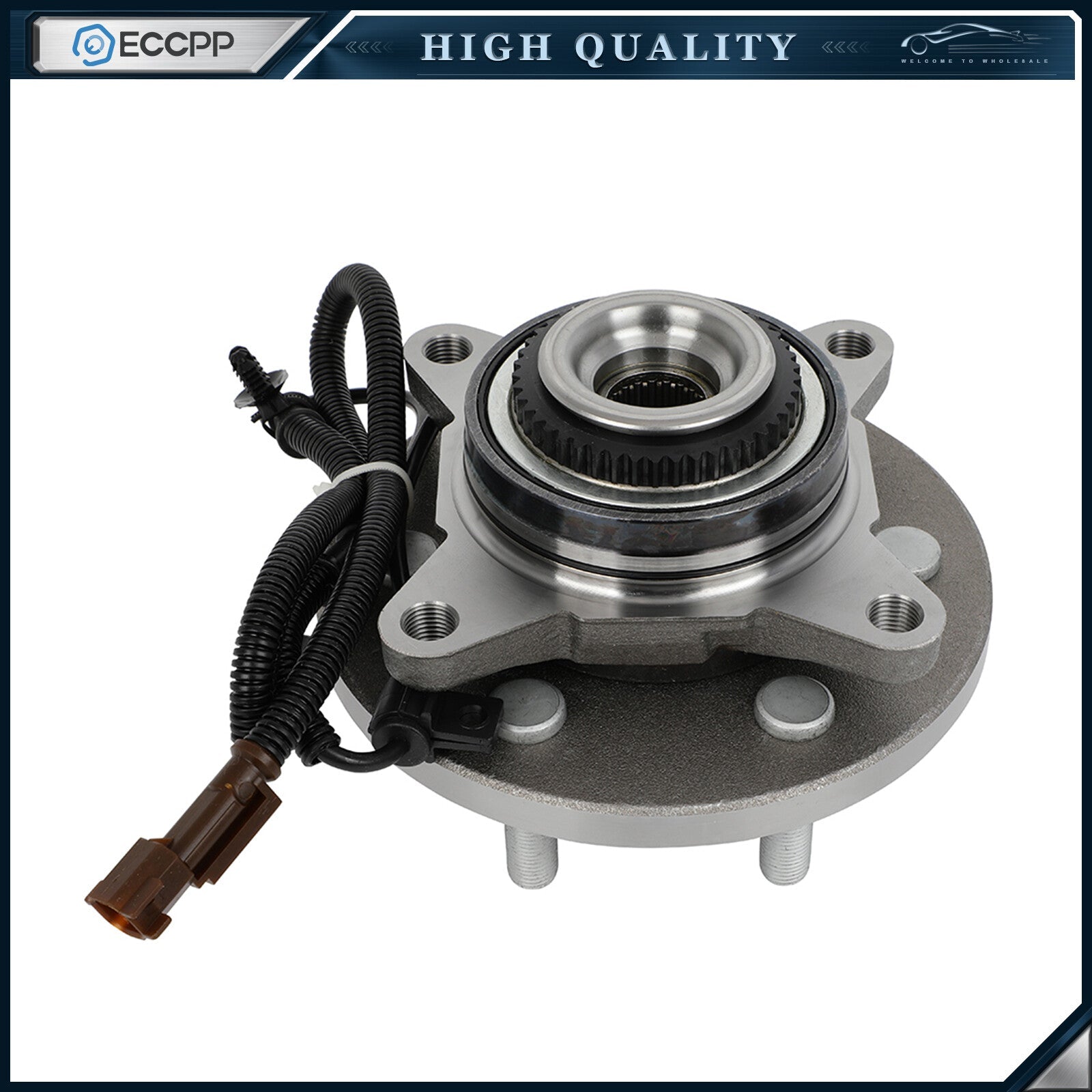1Pc Wheel Hub Bearing Assembly Front 4WD For 2015 2016 2017 Ford F-150 Truck 6B93BC-57