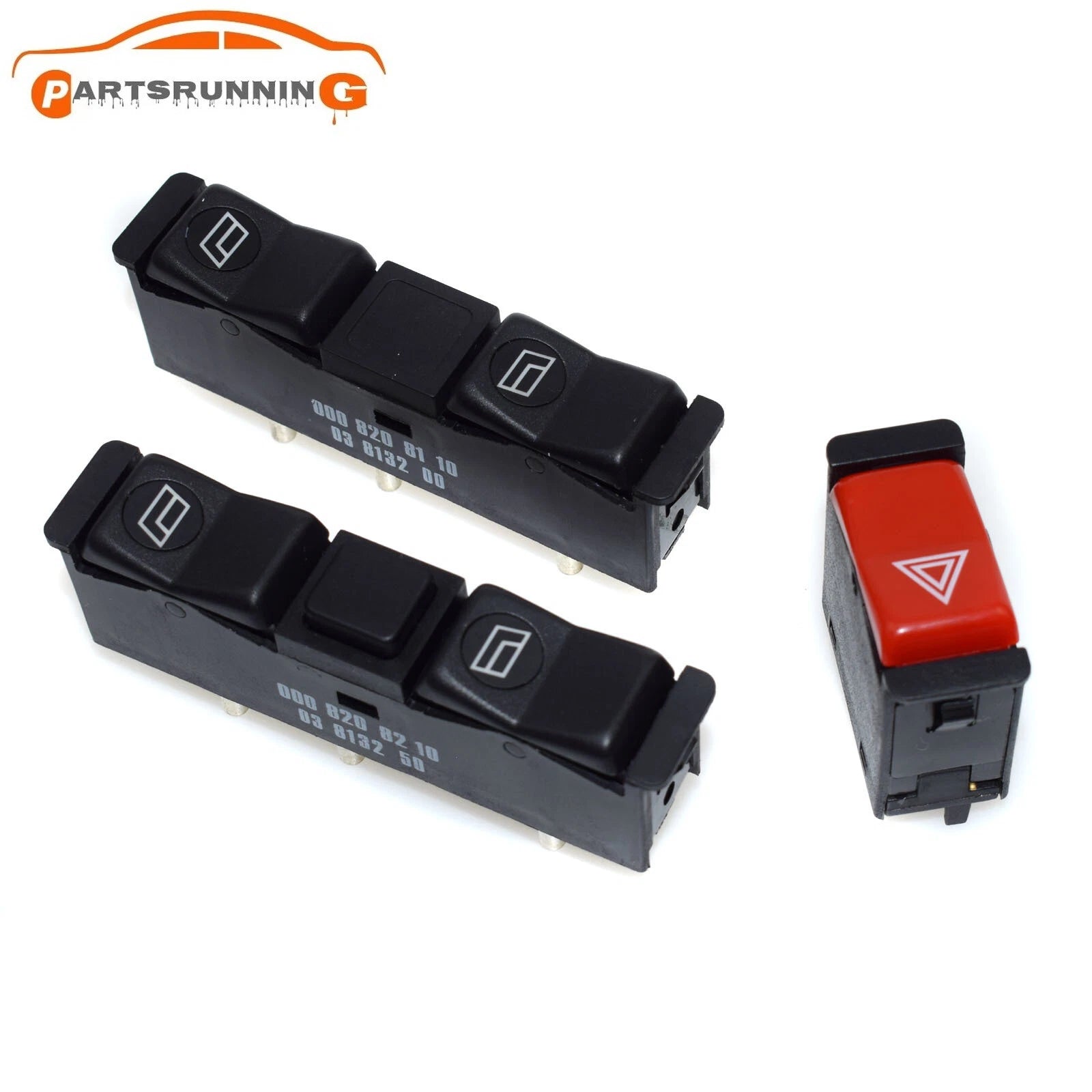 Electric Power Window Switch& Emergency Light Switch For Mercedes W123 W201 W126 6B93BC-57