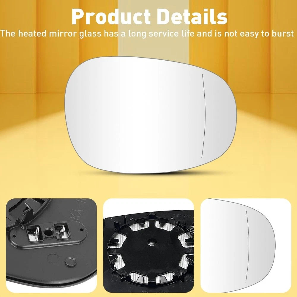 Right Left Side Mirror Glass Heated For BMW 2009-13 E82 E90 E91 E92 325i 328i EA 6B93BC-57