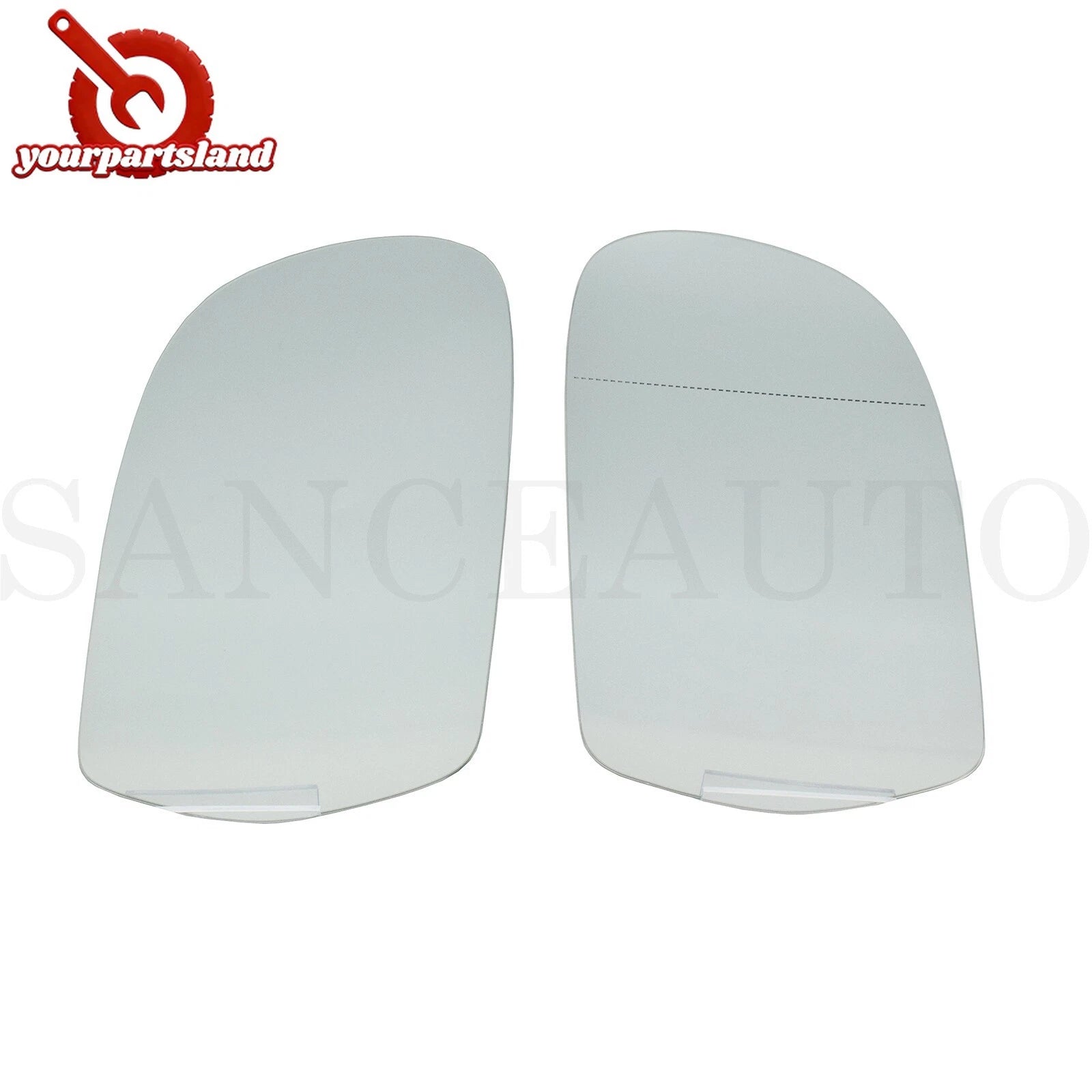 LH RH Mirror Glass w/ Backing Heated 2PCS for Audi A5 A3 8P S5 A4 B8 8K0857536F 6B93BC-57