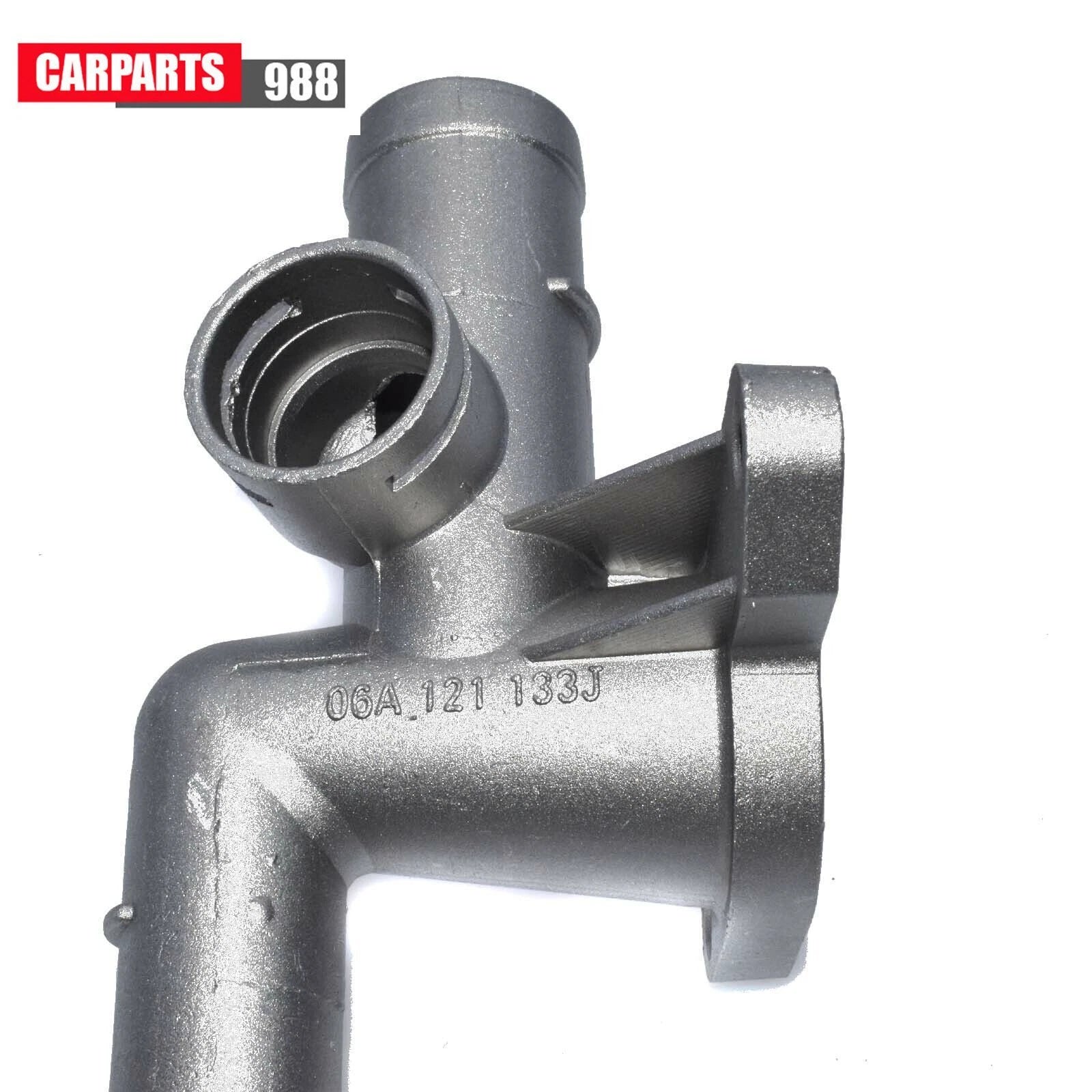 Aluminum Coolant Water Flange For 2000-2005 VW Mk4 Golf/Jetta 1.8T 06A121133J 6B93BC-57