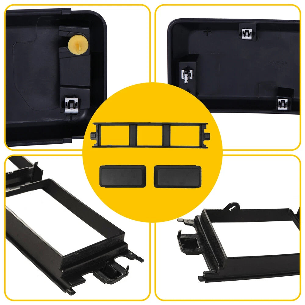 Front Bumper Cover Pads Pair & License Plate Bracket for Set Ford F150 2018-2020 6B93BC-57