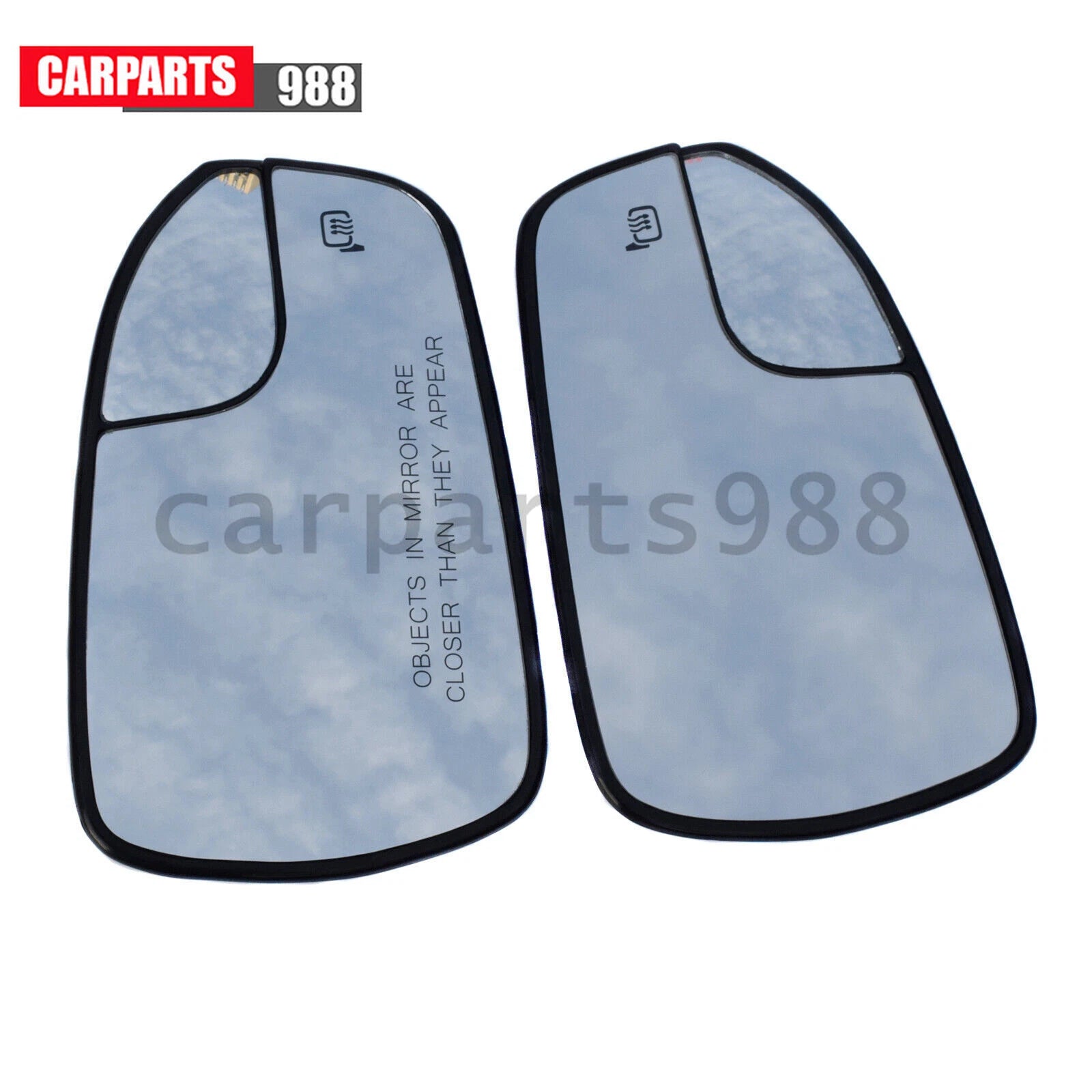 Left & Right Rear View Mirror Glass Heated For Ford Fusion 2013-2020 DS7Z17K707F 6B93BC-57