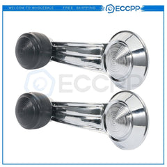 2x For 73-74 Chevrolet K30 Pickup Chrome Black LH Right Side Window Crank Handle 6B93BC-57