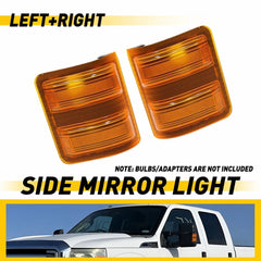 FOR 08-16 Ford F250 F350 F450 Super Duty Side Marker Mirror Signal Lights Amber 6B93BC-57