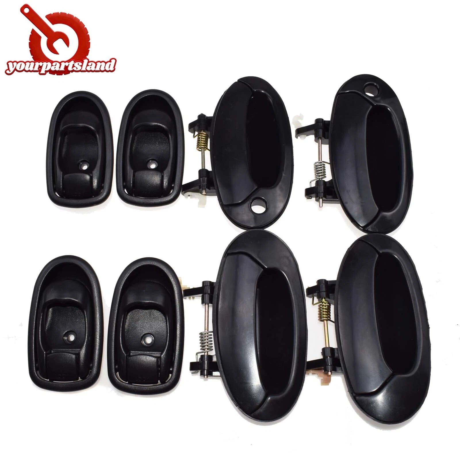 Outside Inside Door Handle 8PCS Set For Hyundai Elantra 1996 1997 1998 1999 2000 6B93BC-57