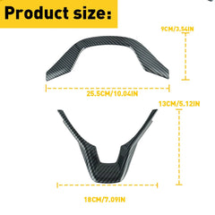For Honda Accord 2018-2021 Steering Wheel Frame Cover Trim Carbon Fiber Style EA 6B93BC-57