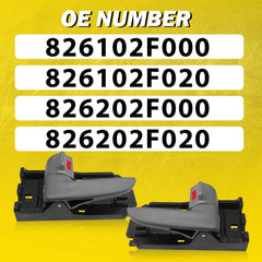 4X Interior Door Handle Front Rear For 2004-2009 KIA Spectra/2005-2009 Spectra5 6B93BC-57