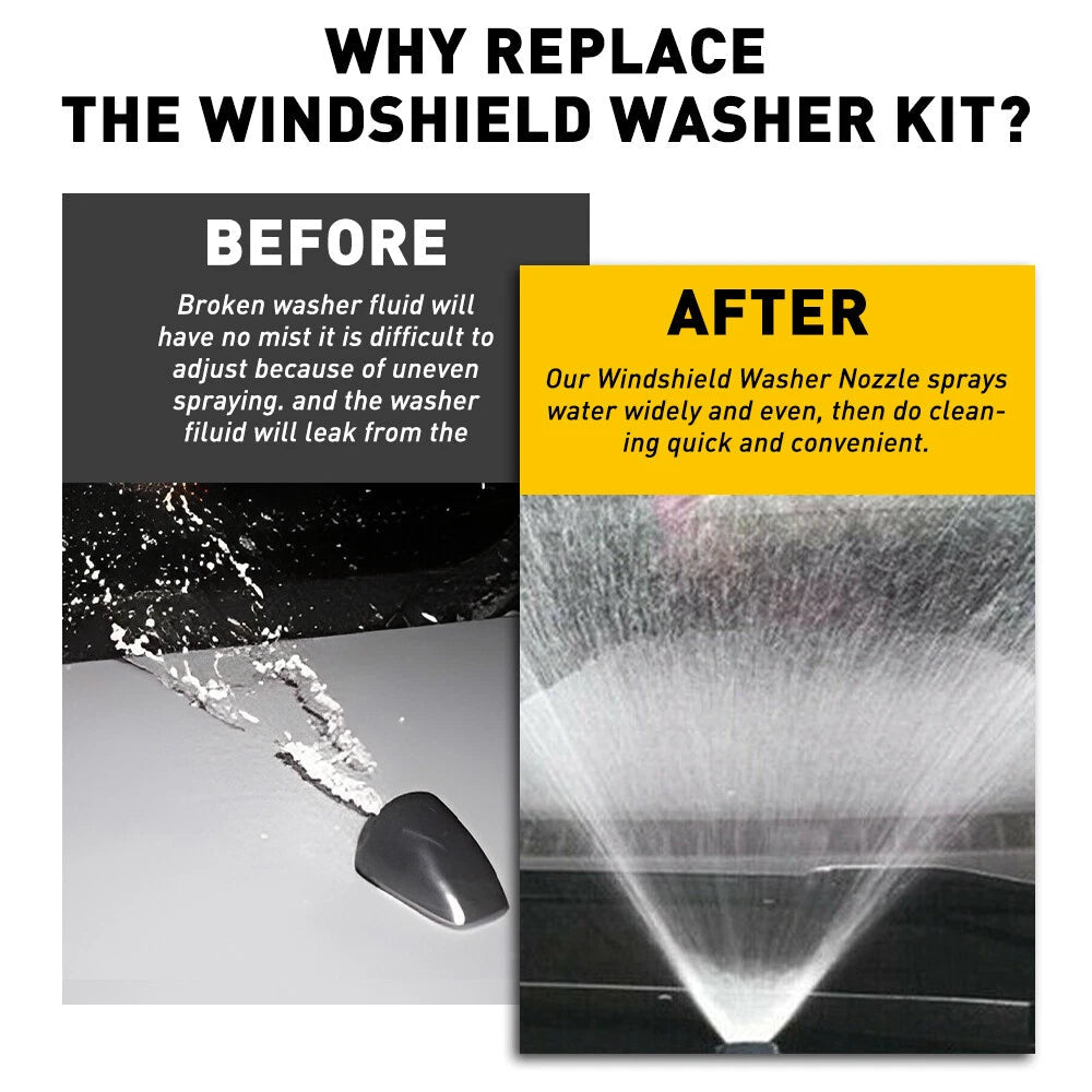 FOR HONDA ODYSSEY WINDSHIELD WASHER NOZZLE 2011 TO 2017 76810-TK8-A01 2PCS EOA 6B93BC-57