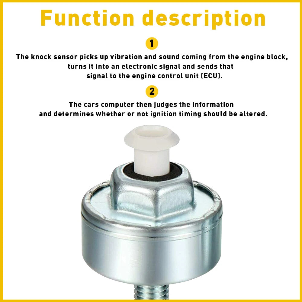 Knock Sensor w/Harness for Chevy GMC 1500 2500 4.8/5.3/6.0L 2002 2003-2007 EOA 6B93BC-57