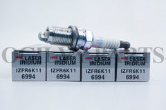 4 Pack IZFR6K11 Laser Iridium Spark Plugs For Accord Civic CRV Acura NGK 6994