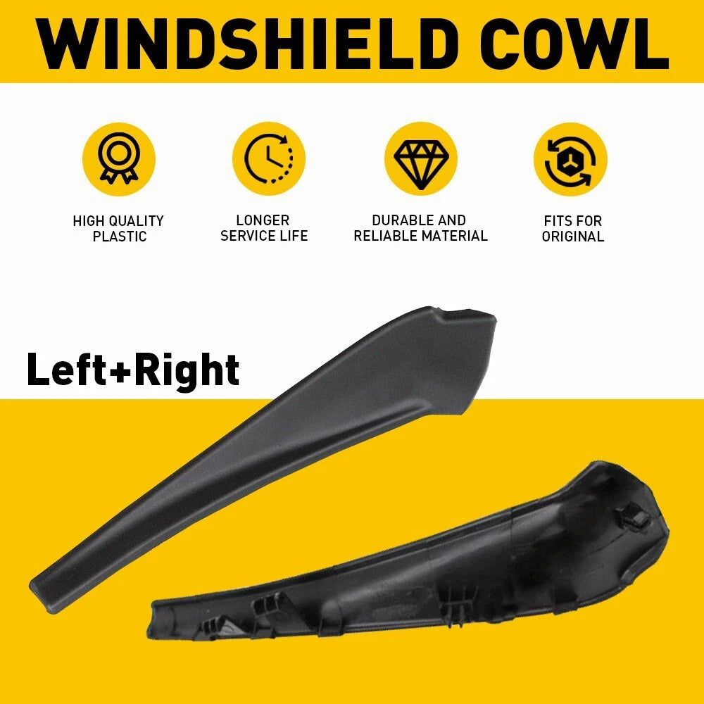 For 2014-2020 Nissan Rogue Windshield Front Wiper Side Cowl Extension Cover Trim 6B93BC-57