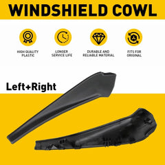 For 2014-2020 Nissan Rogue Windshield Front Wiper Side Cowl Extension Cover Trim 6B93BC-57