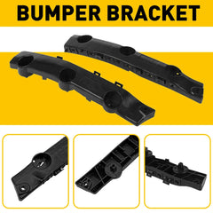 PAIR FOR 14-2019 NISSAN ROGUE FRONT RH+LH SIDE BUMPER TO FENDER BRACKET BLACK EA 6B93BC-57