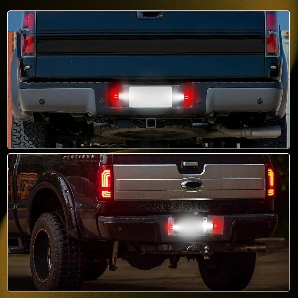 2X Red Tube LED License Plate Lights For Ford F150 F250 F350 Ranger Excursion EA 6B93BC-57
