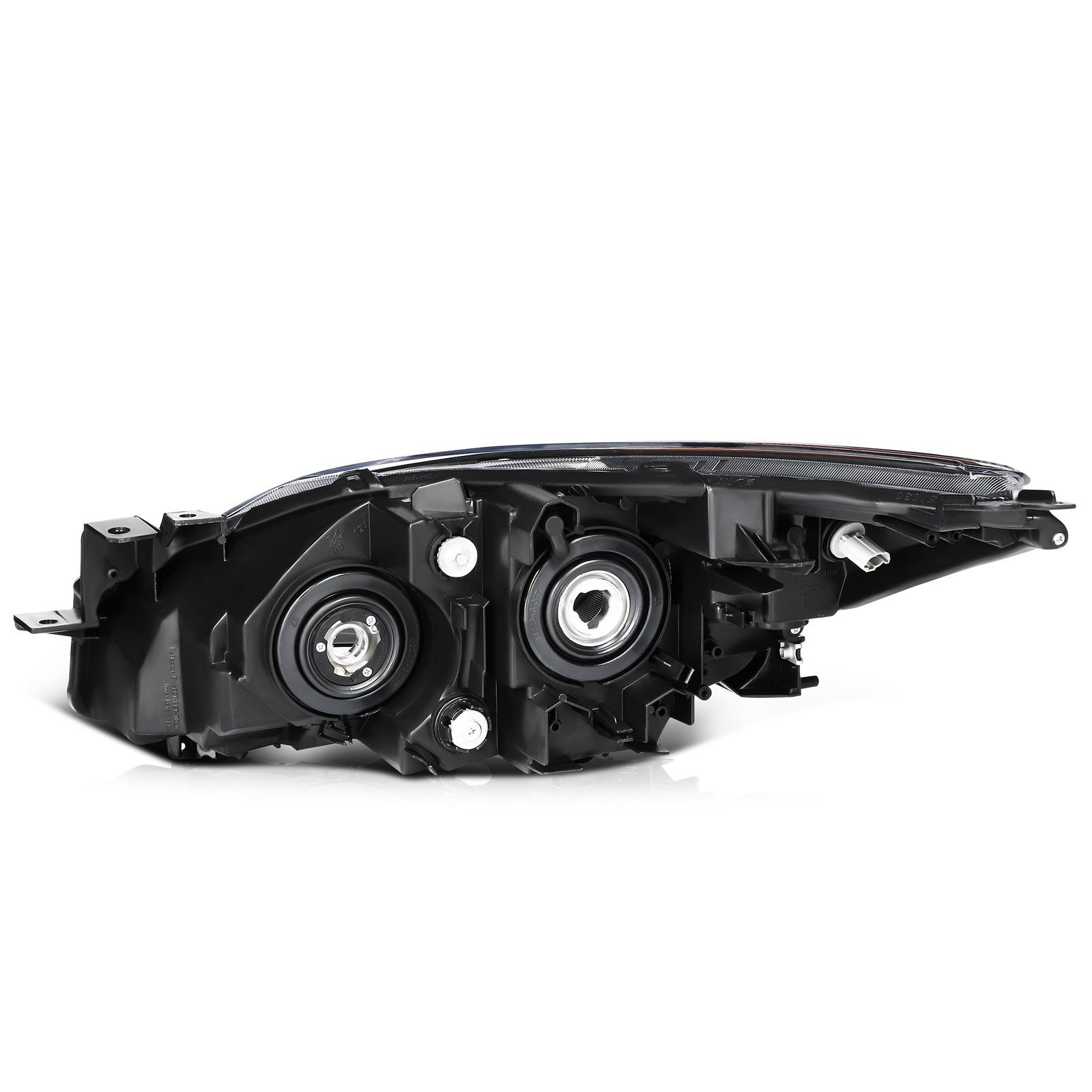ECCPP Headlights Assembly For Mazda 3 Sport 2.0L 2.5L 2010-2013 Pair Black Amber 6B93BC-57