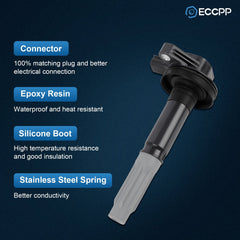 ECCPP 8 Ignition Coils For V8 5.0L Ford F150 Truck Mustang 11 12 2013 2014 2015 ECCPP