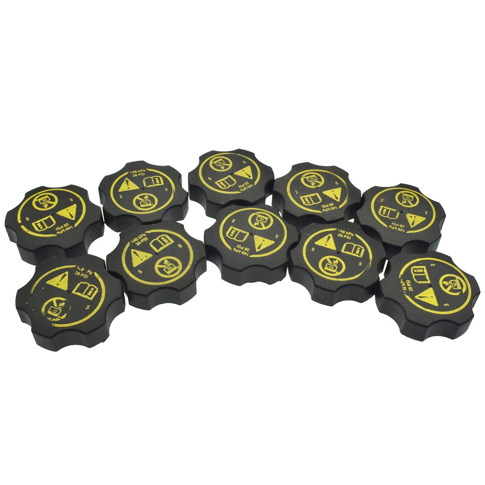 10 Pcs Radiator Coolant Recovery Reservoir Tank Cap for 2007-2020 GM 13502353 6B93BC-57