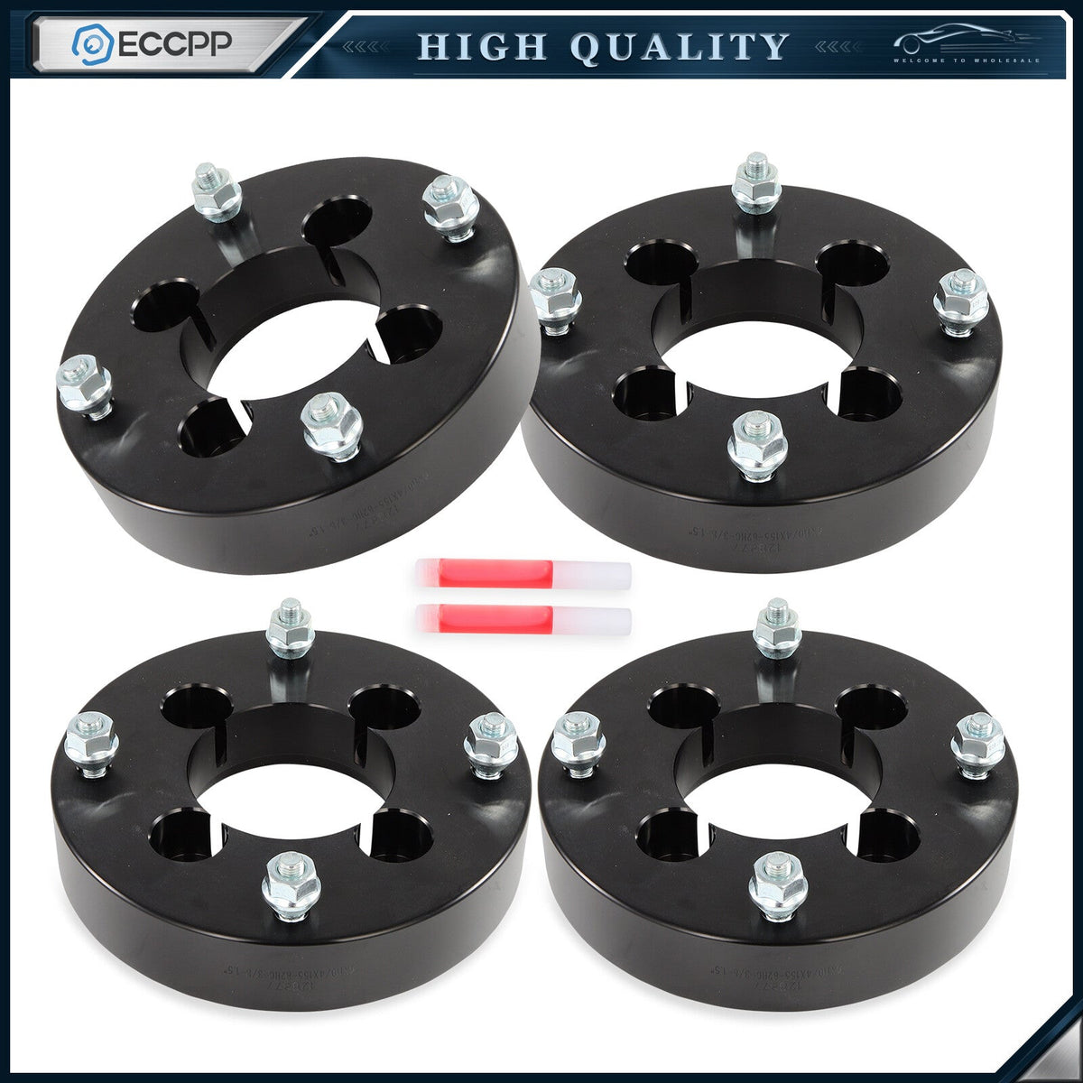 4P 1.5" 4/110 to 4/156 Wheel Adapters 3/8"x24 For Honda Yamaha to Polaris Wheels KOEEP