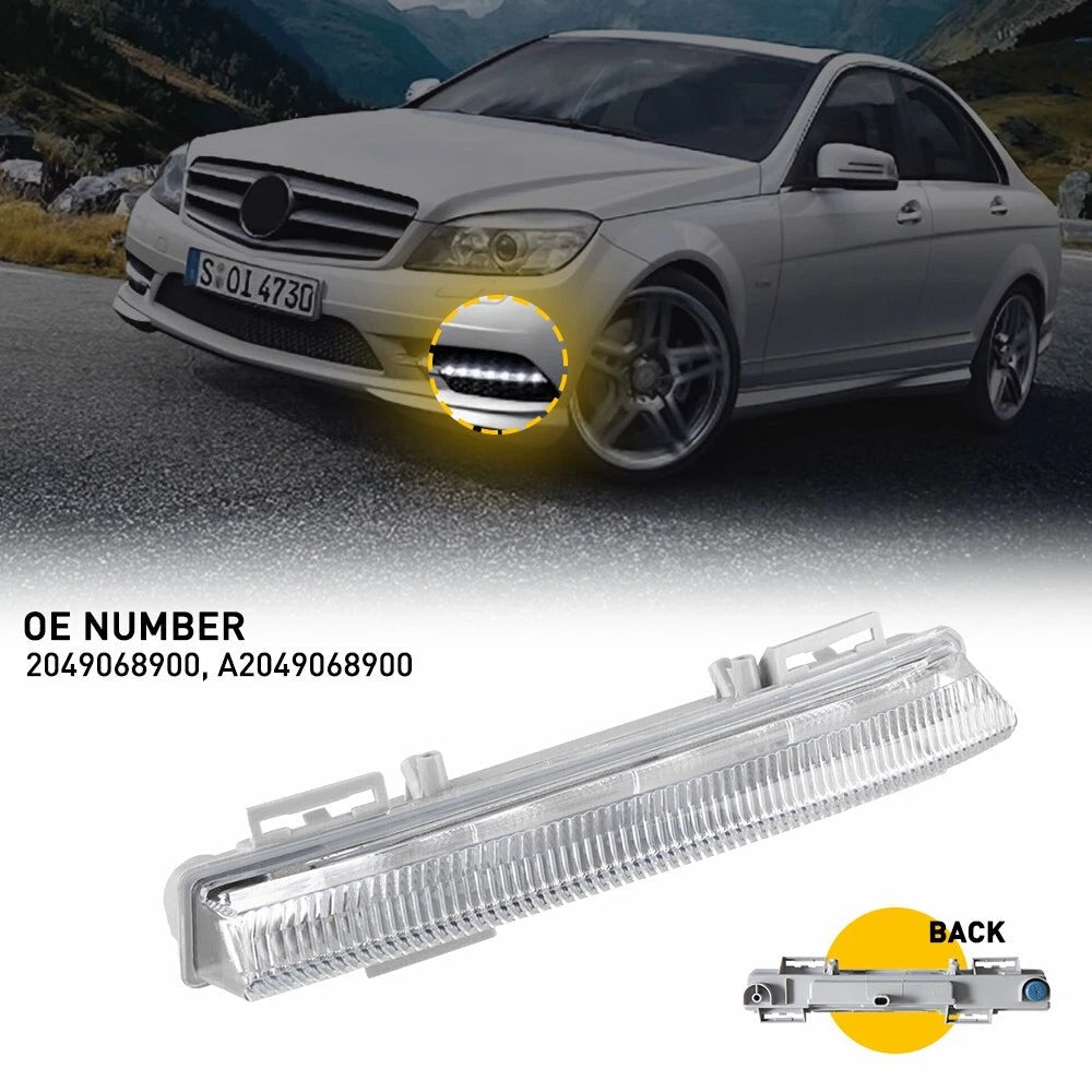 For MERCEDES C250 C350 2012-2014 DRIVER LEFT FOG LIGHT DAYTIME RUNNING LED 6B93BC-57
