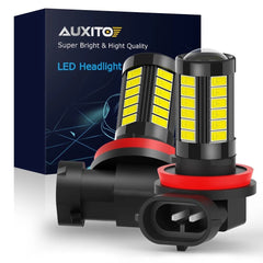 AUXITO H11 H16 H8 LED Fog Driving Light 6000K Super Bright Bulbs 2000LM 6G33 EOA AUXITO