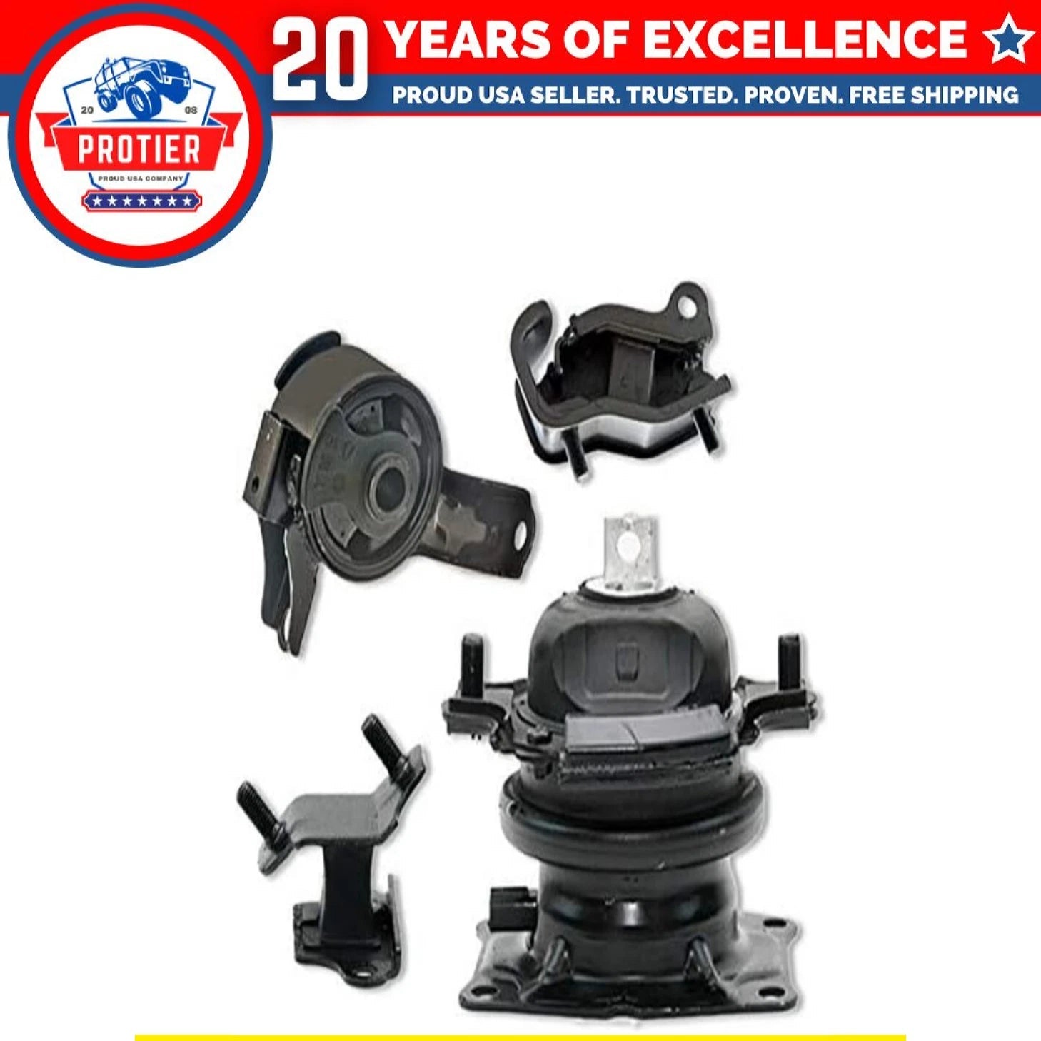 Fits 2005-2006 Honda Odyssey 3.5L i-VTEC AUTO FR & FR RT Motor Trans Mount 4pc 6B93BC-57