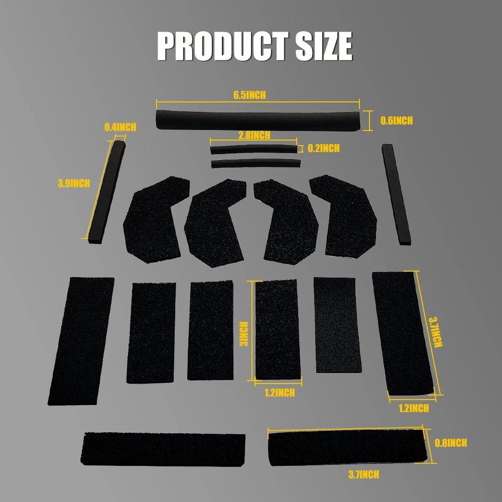 17Pcs Hard Top Leak Repair Seal Kit Assy for 2007-2017 Jeep Wrangler 68026937AB 6B93BC-57