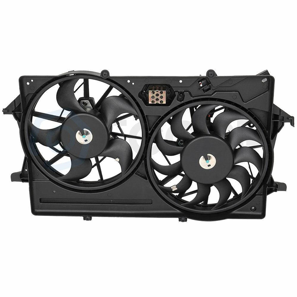 Radiator Condenser Cooling Fan Assembly For 2000 2001-2004 Ford Focus 674-00749 6B93BC-57