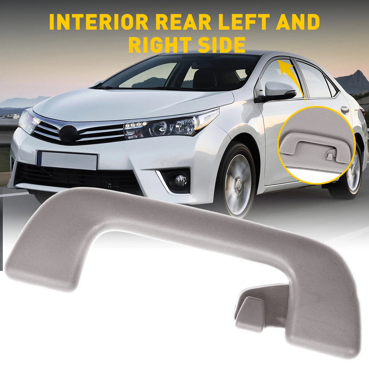 F+R Car Roof Armrest Ceiling Inner Pull Handle for Toyota Corolla Yaris Vios 6B93BC-57