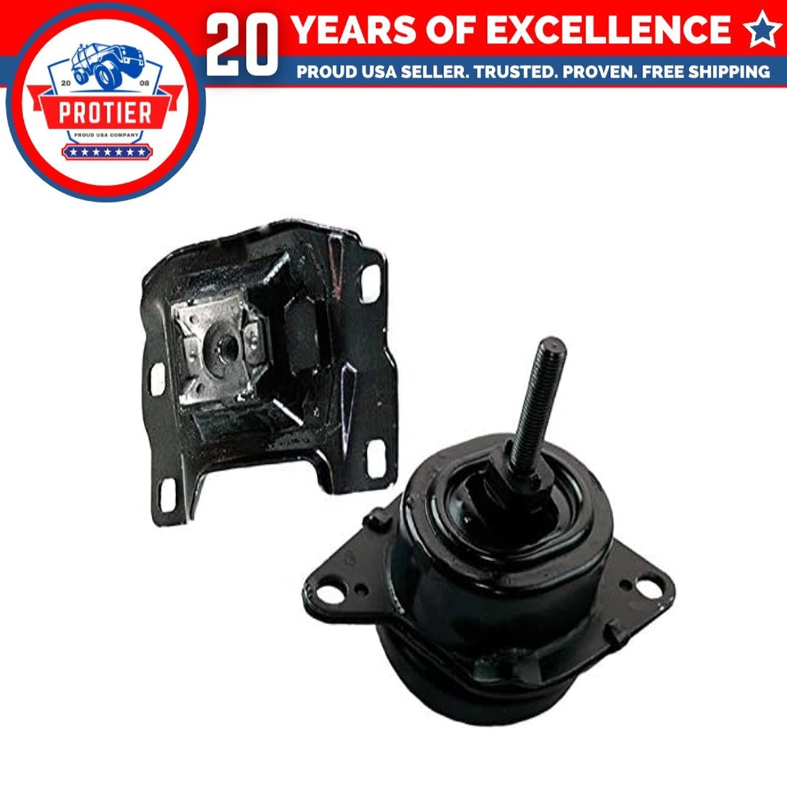 Fits 2016-2018 Ford Explorer 2.3L Turbo 4WD Front Motor Mount&Trans Mount 6B93BC-57