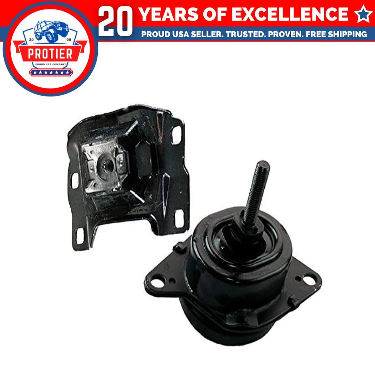 Fits 2016-2018 Ford Explorer 2.3L Turbo 4WD Front Motor Mount&Trans Mount 6B93BC-57