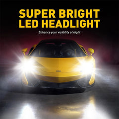 H7 LED Headlight Bulb Kit High or Low Beam 6500K Super White 20000LM Lights 2Pcs 6B93BC-57