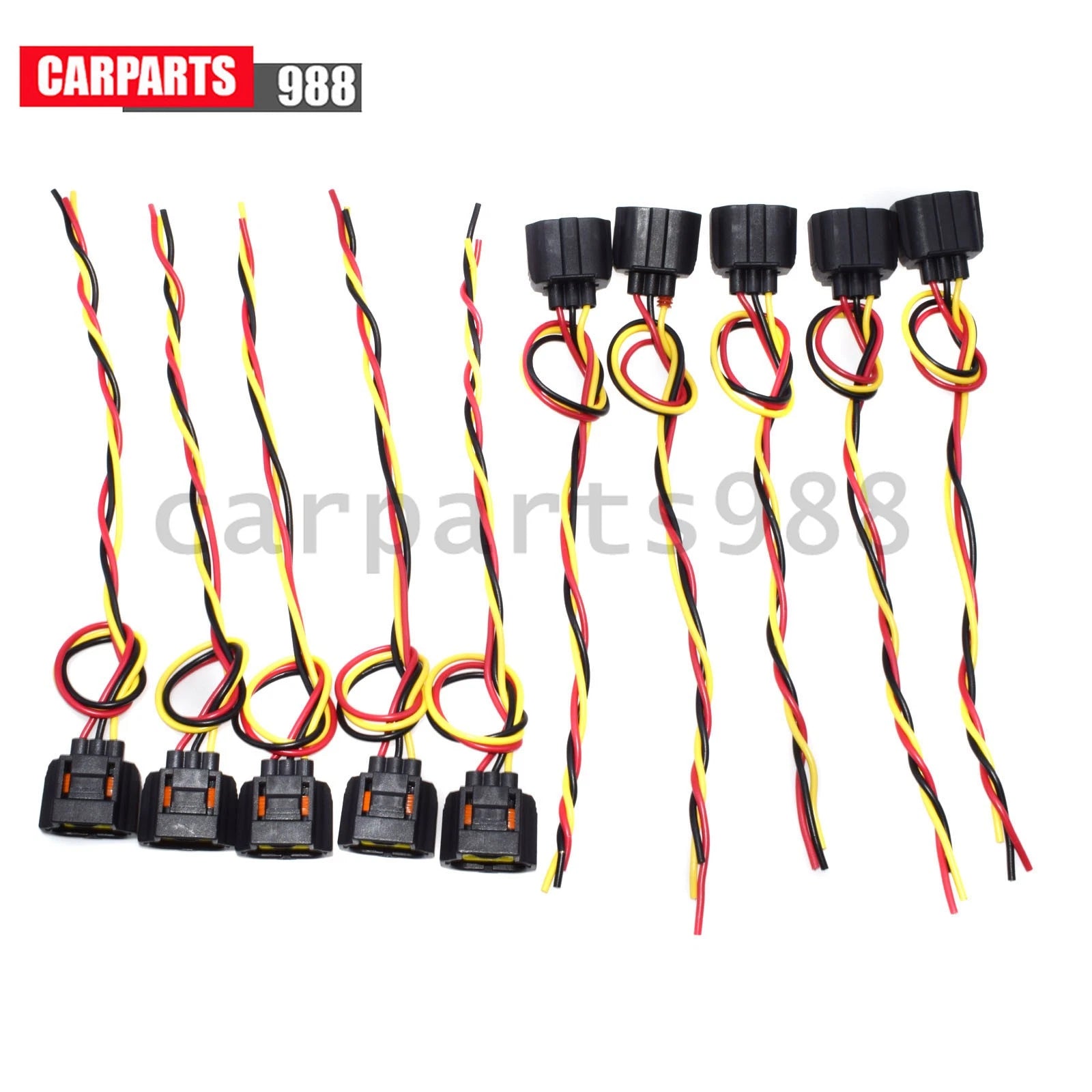 For Ford 6G Lincoln Alternator Connector Plug 3 Wire Pigtail Plug 10Pcs WPT-118 6B93BC-57
