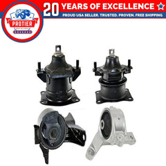 Fits 2007-2009 Acura MDX 3.7L AUTO Engine Motor & Trans Mount Set 4pcs 6B93BC-57