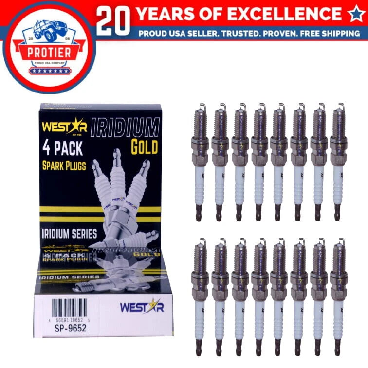 16x iridium spark plugs 7090 SP-9652 IX 5464 BKR5EGP performance power MPG 6B93BC-57