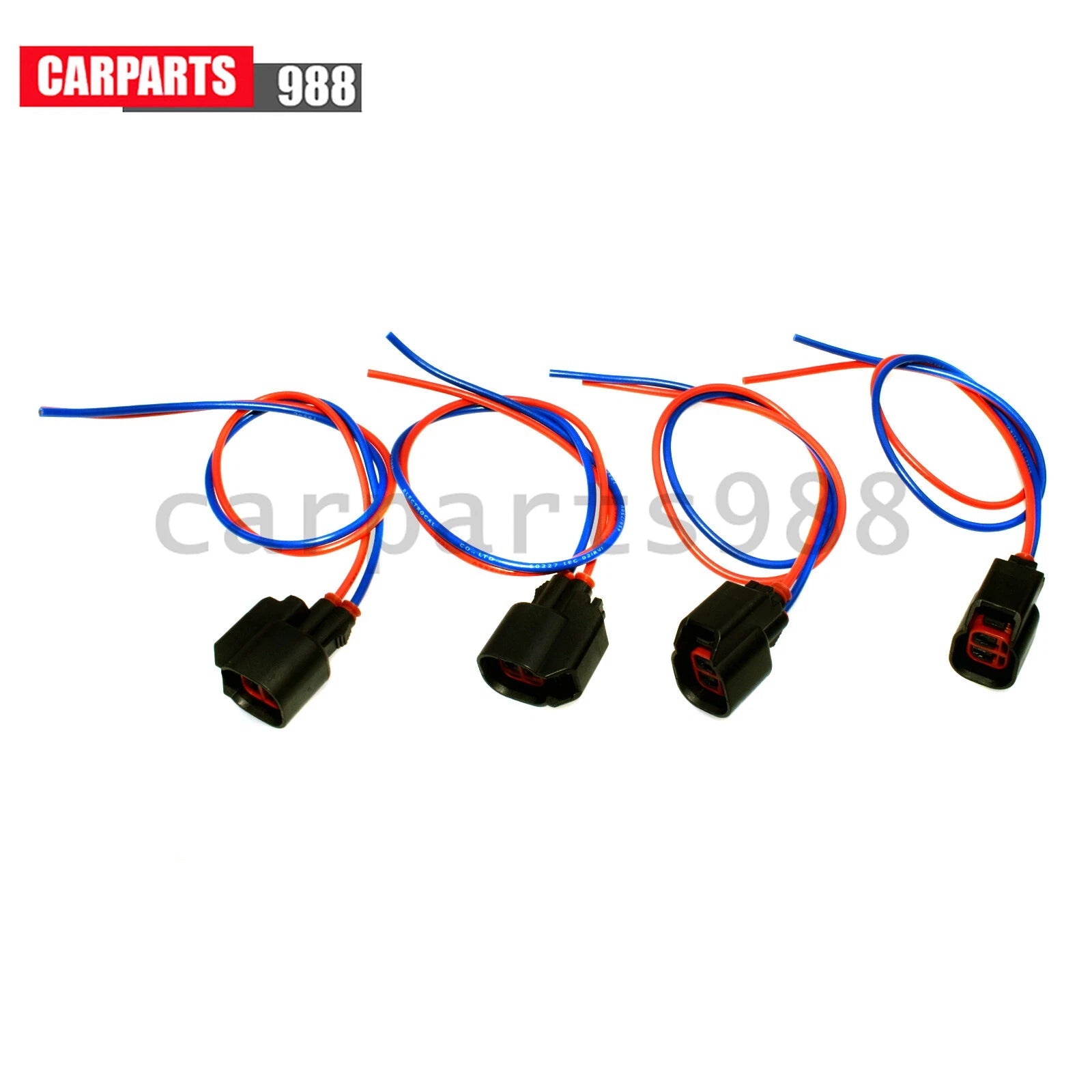 4x Fuel Injector Harness Connector Pigtail for S824 S-824 1P1344 WPT-1051 PT2160 6B93BC-57