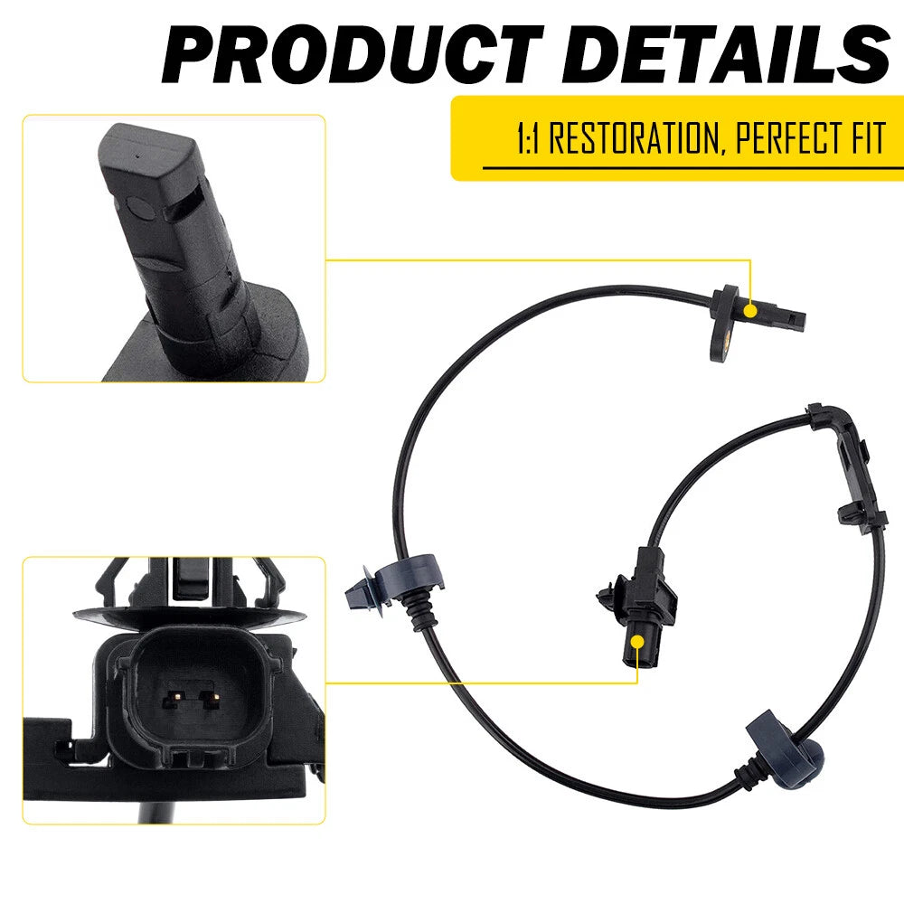 2Pcs Front Right + Left ABS Wheel Speed Sensor for 2006-2011 Honda Civic USA EOA 6B93BC-57