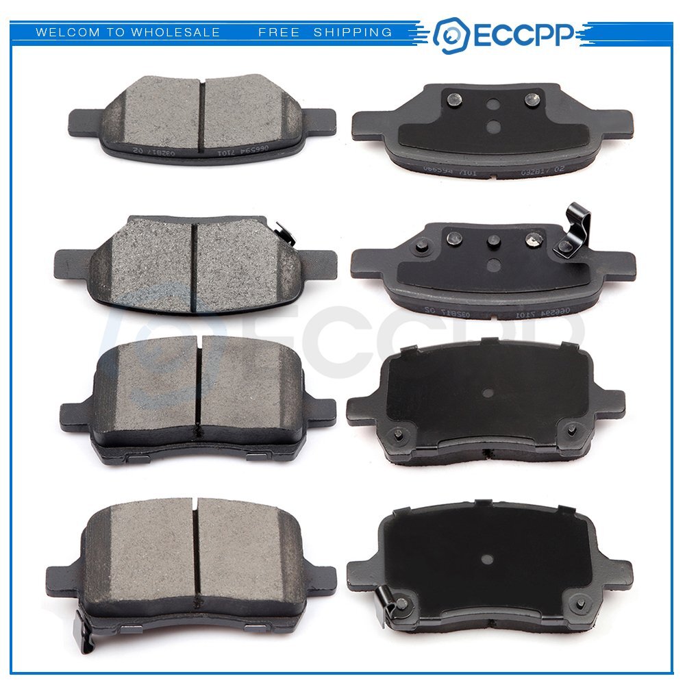 Front And Rear Metallic Pads Brake Pad For 2007-08 Pontiac G5 2005-10 Pontiac G6 6B93BC-57