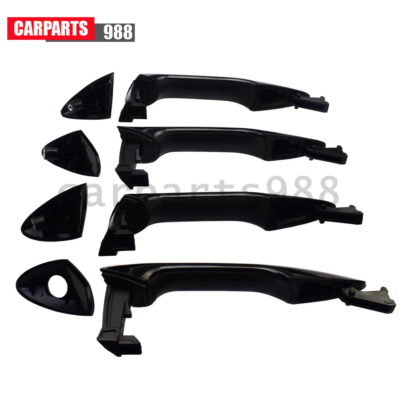 Black Exterior Door Handle Front Rear LH RH For 11-16 Hyundai Elantra 826623X000 6B93BC-57