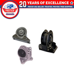 Engine Motor & Trans Mount 3PCS Set Compatible for 1995-2000 Dodge Avenger 2.5L 6B93BC-57