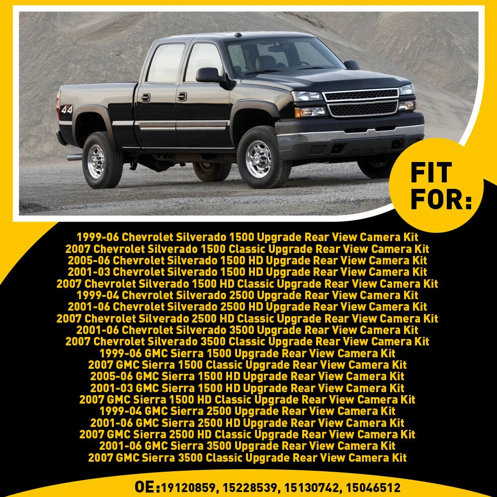 TAILGATE BACKUP REVERSE HANDLE CAMERA REVERSING CAMERA FOR 99-06 CHEVY SILVERADO 6B93BC-57