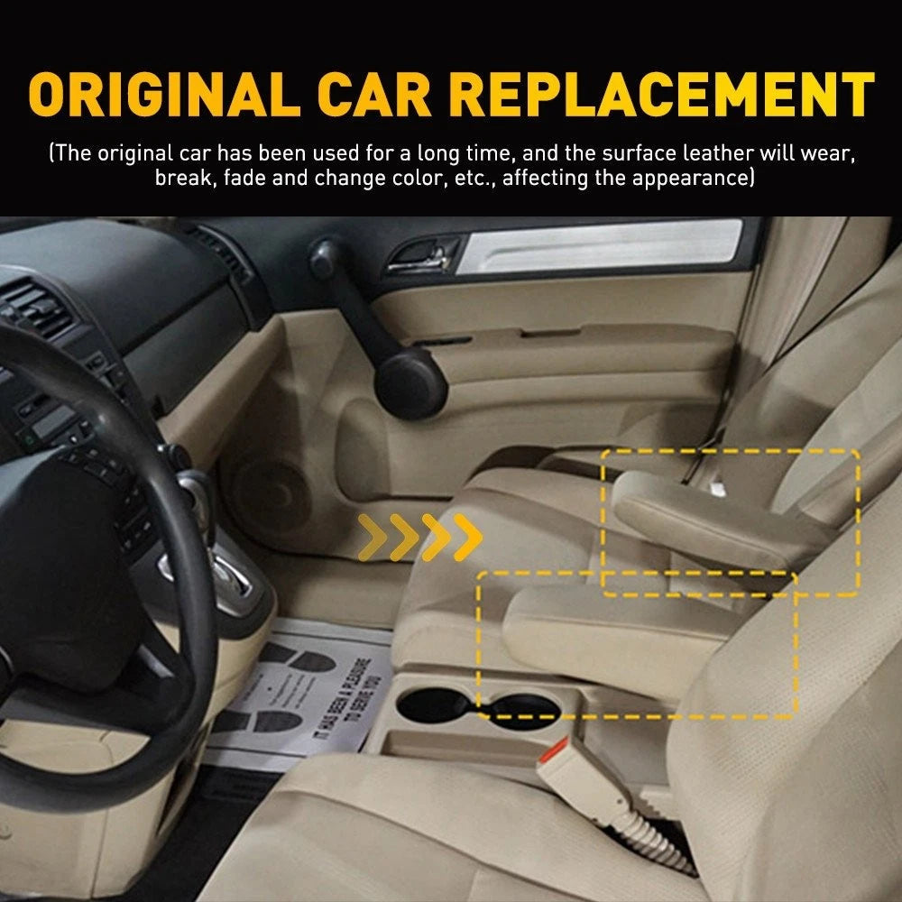 Pair Beige Leather Front Seat Armrest Replacement Cover Fit Honda CR-V 2010-2011 6B93BC-57