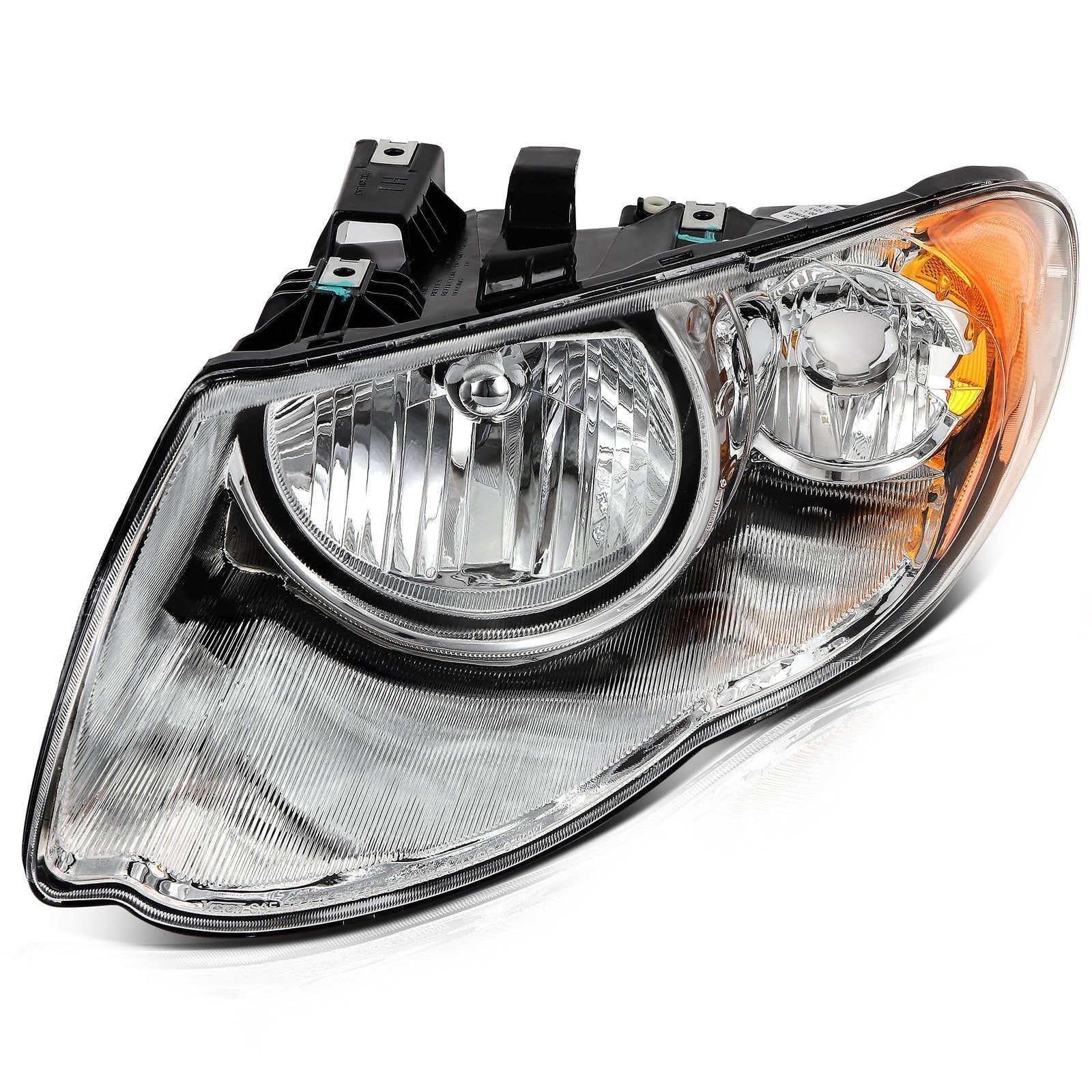 ECCPP Headlights For Chrysler Town & Country 3.3L 3.8L 2005-2007 Pair Chrome 6B93BC-57