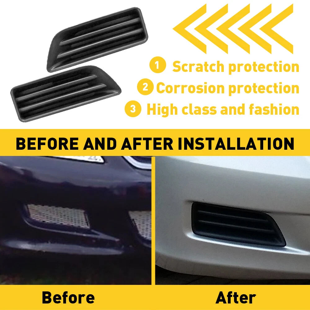 2x Front Bumper Insert Fog Light Cover Left+Right Fit For 2006-2007 Honda Accord 6B93BC-57