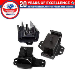 Fits 1998-2004 Nissan Frontier 2.4L 4WD Engine Motor & Trans Mount Set 3pcs : 6B93BC-57