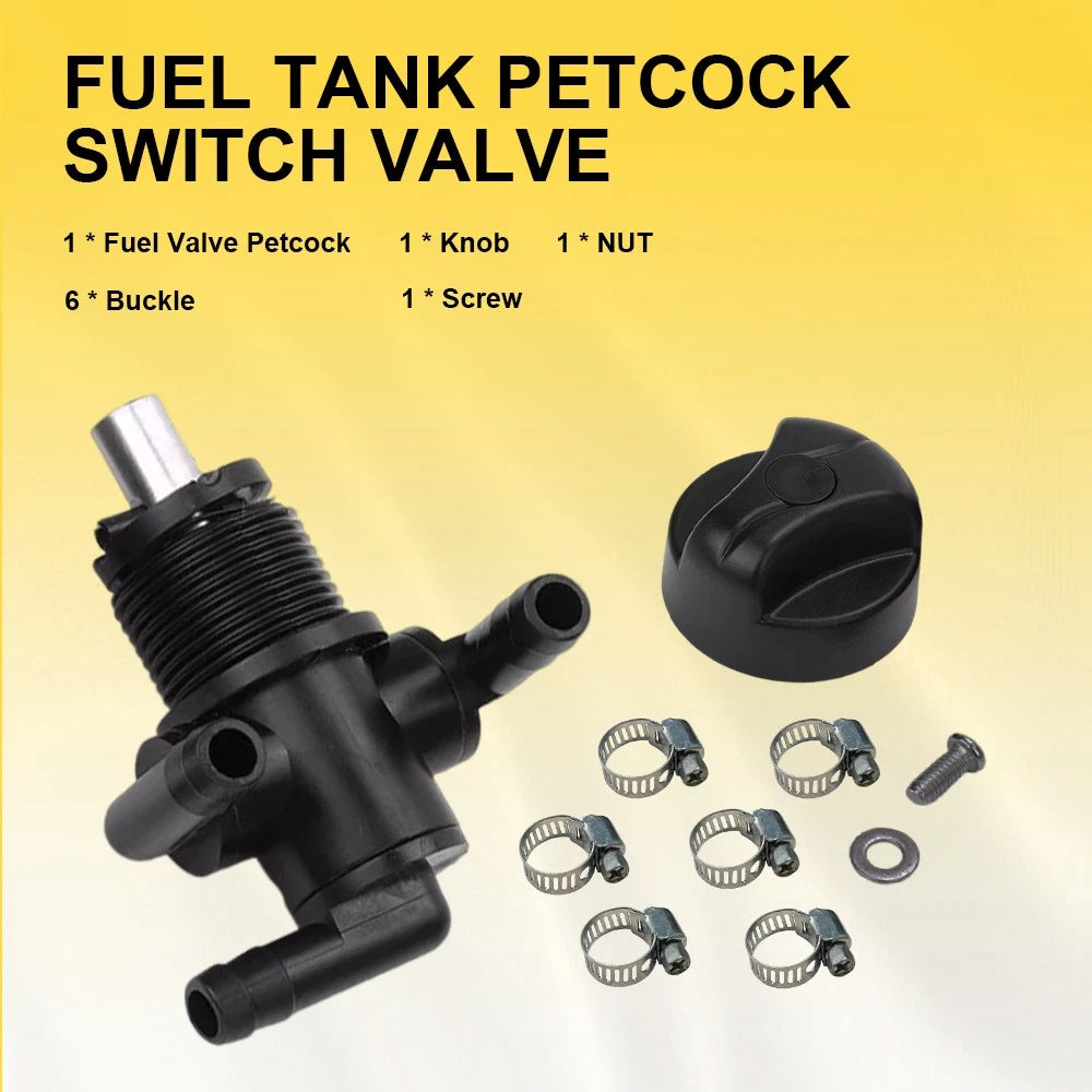 Fuel Tank Valve Petcock 3 Way w/ Knob NUT For Polaris Magnum 325 330 500 7052161 6B93BC-57