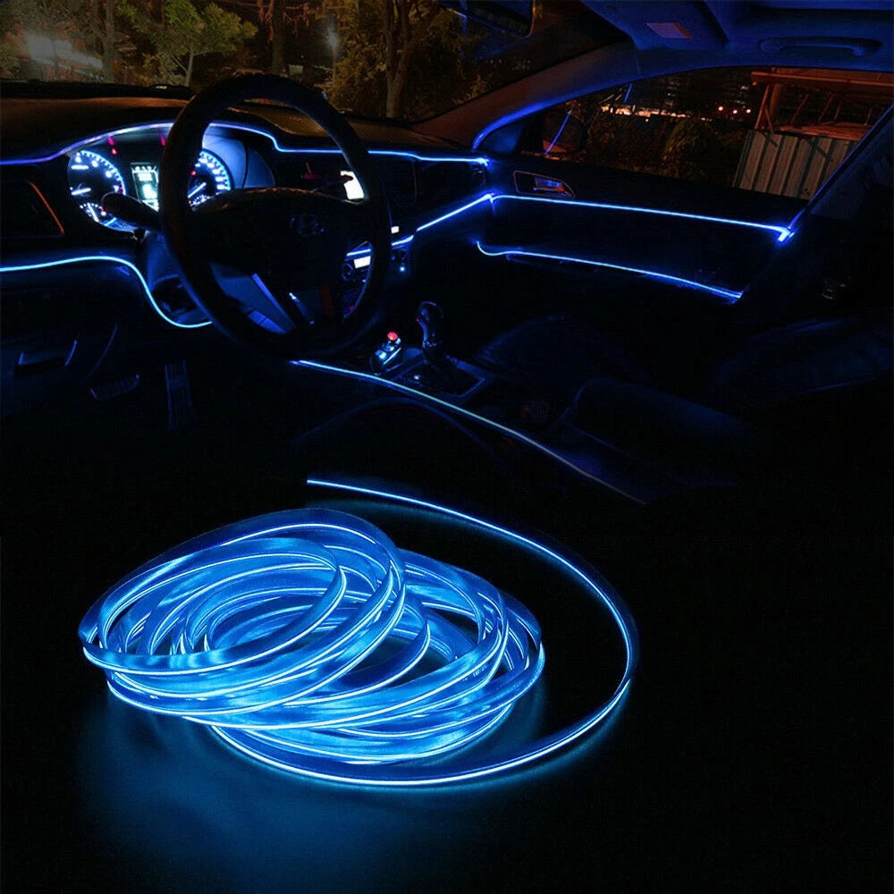 5M Auto Atmosphere Car Interior Strip Light Wire LED Decor Accessories Lamp EOA 6B93BC-57