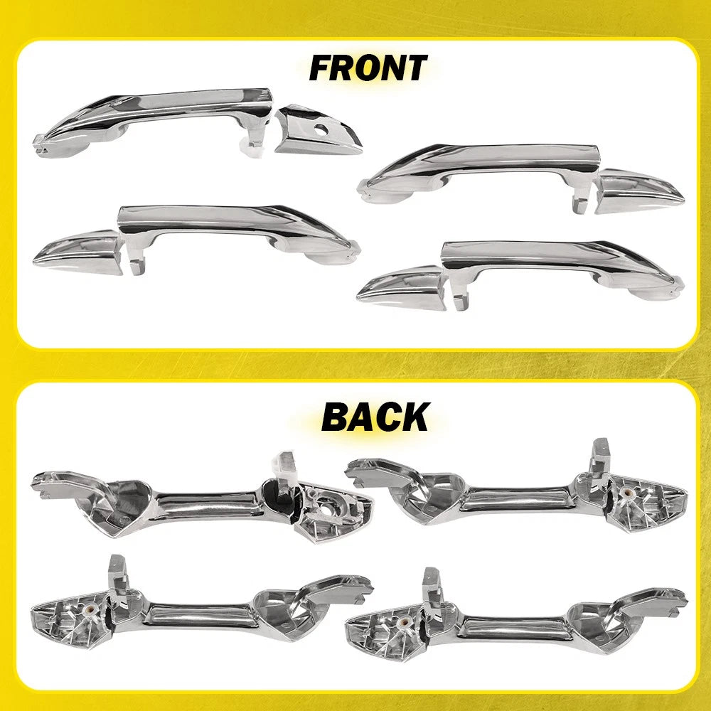 4x Exterior Outside Door Handle Front Rear Left Right For 2008-2012 Honda Accord 6B93BC-57